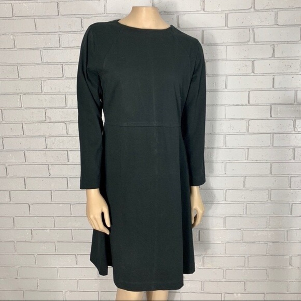 J.Crew 365 Knit Fit and Flare Dress Minimalist Workwear Classic NWT L